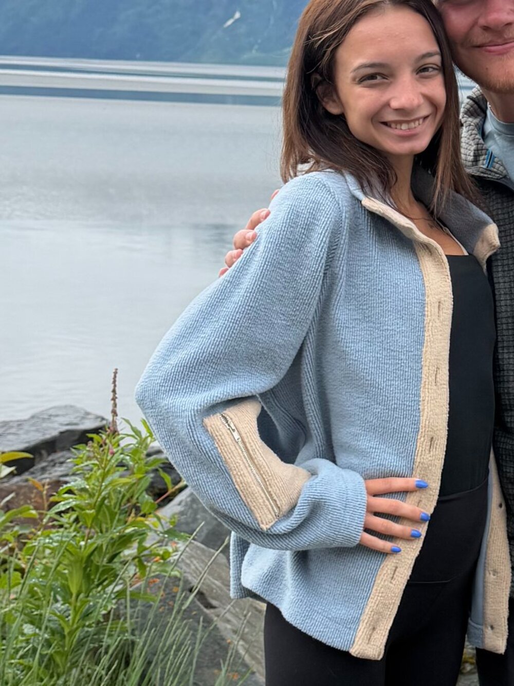 Line & Dot X Revolve Calli Contrast Fleece Jacket